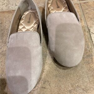 Birdies Beige Suede Loafers